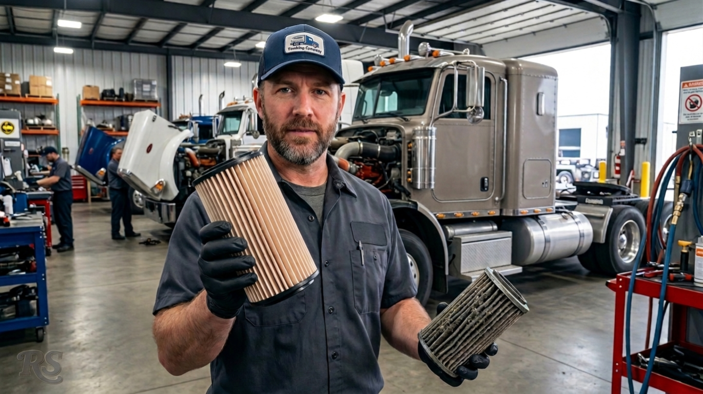 Engine lubrication filtration service environment